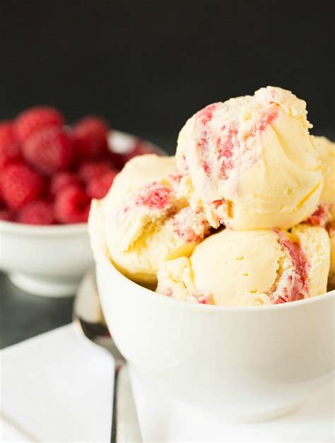 White Chocolate Raspberry Swirl Ice Cream Recipe Cream Recipes