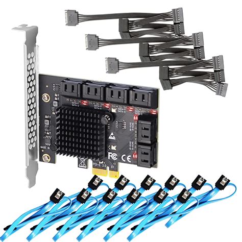 Mua GLOTRENDS SA3112J 12 Ports PCIe SATA Expansion Card Including SATA