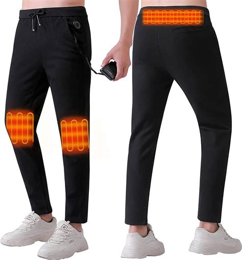 Generic Pantalon Thermique pour Homme Legging Chauffant Électrique USB