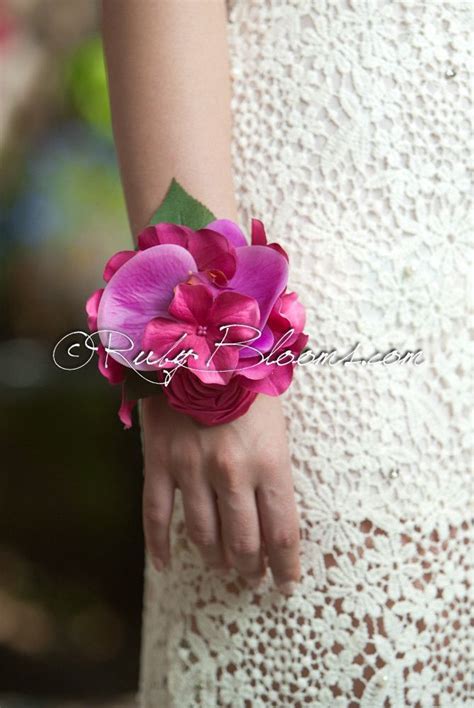 Hot Pink Wrist Corsage | Hot pink weddings, Pink wedding, Mother of ...