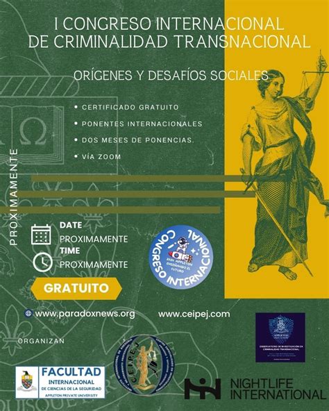 I Congreso Internacional De Criminolog A Or Genes Y Desaf Os Sociales