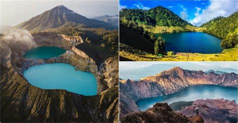 danau  atas gunung   dikunjungi  pendaki