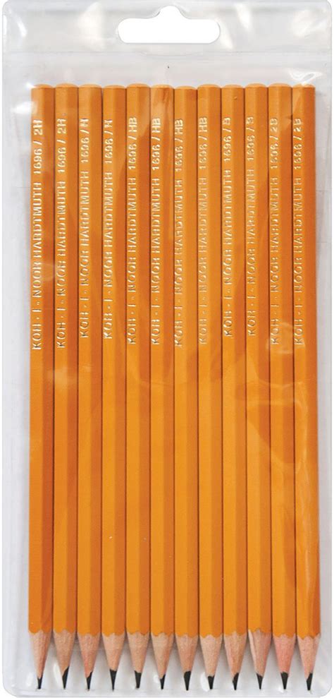 Набор простых карандашей Koh-I-Noor 1696, 2B-2H, заточенные ...