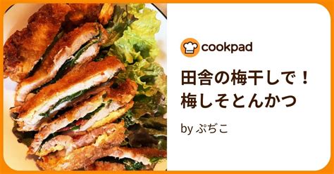 田舎の梅干しで！梅しそとんかつ By ぷぢこ 【クックパッド】 簡単おいしいみんなのレシピが395万品