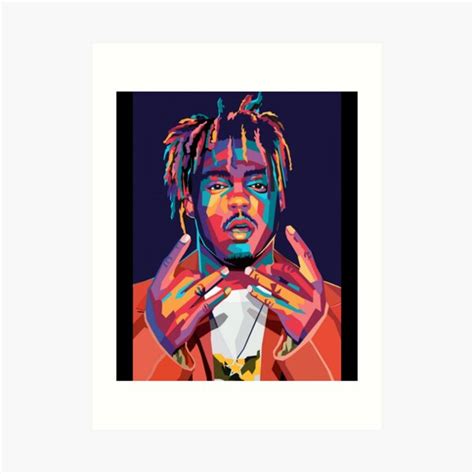 Juice Wrld Wpap Artwork Art Print For Sale By Daytonfriesen Redbubble