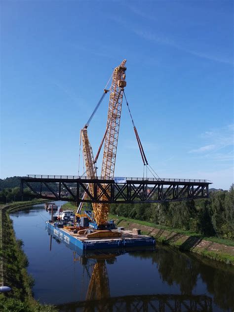 Sarens Rail Bridge Replacement Project In Belgium