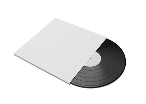 Music Vinyl And Record Label Disc Mockup Png