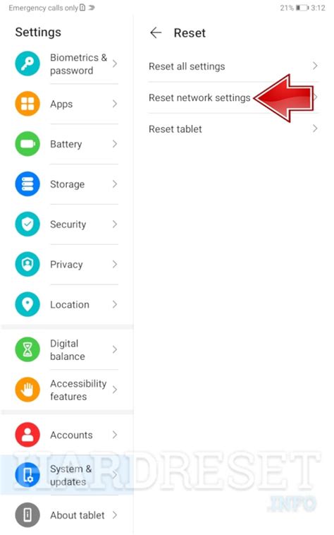 Reset Network Settings HONOR Tablet X7 How To HardReset Info