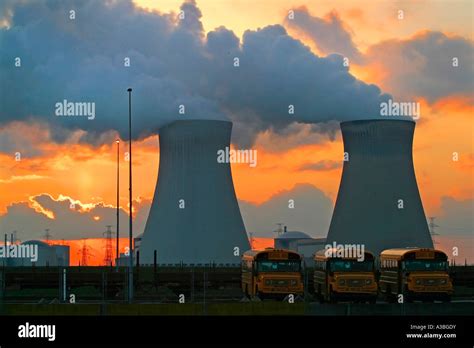 Nuclear Energy Plant Stock Photo Alamy