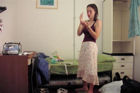 Pictures - Megan getting ready in the morning in Rome