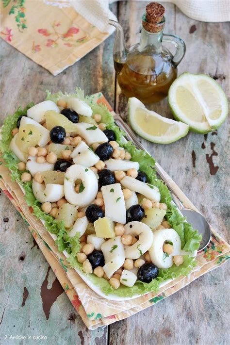 Insalata Di Totani E Patate Con Ceci E Olive Nere Amiche In Cucina