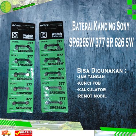 Jual Skr Baterai Batre Kancing Battery Jam Tangan Watch Sony Sr Sw