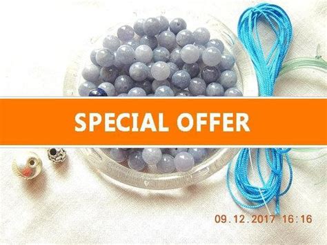 Christmas Sale DIY Mala Kit with Aquamarine Beads