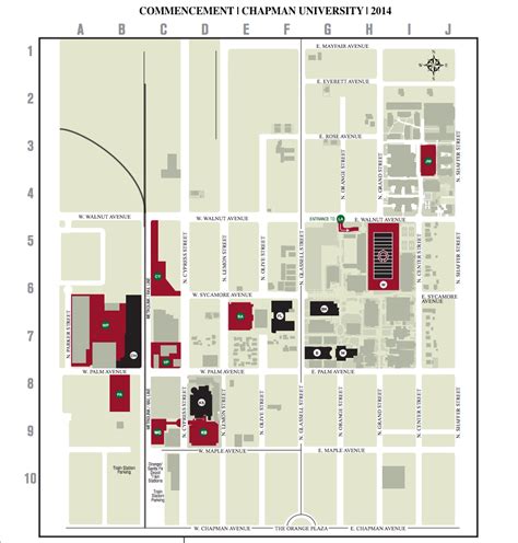 Chapman University Campus Map | Campus Map