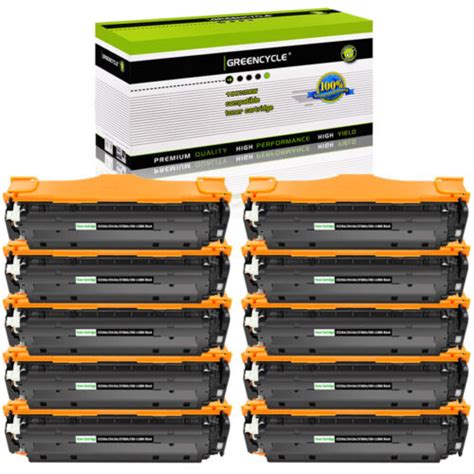 10PK CE410A BK Toner Fits For HP LaserJet Pro 400 Color M451nw M471dw