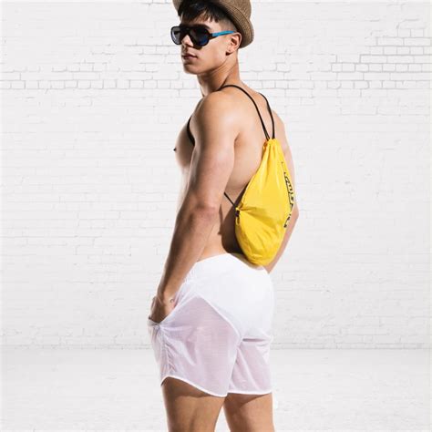 HIBUBBLE Swimwear Gay Brief Swimsuits Translucent Shorts Men S Swimming Trunks For Bathing Large