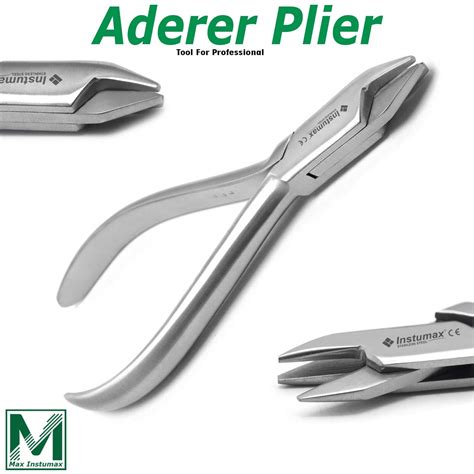 Orthodontic Aderer Plier Three Prong Dental Wire Bending Pliers Triple