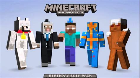 Minecraft Xbox 360 - Free Birthday Skin Pack to be Released Tomorrow ...