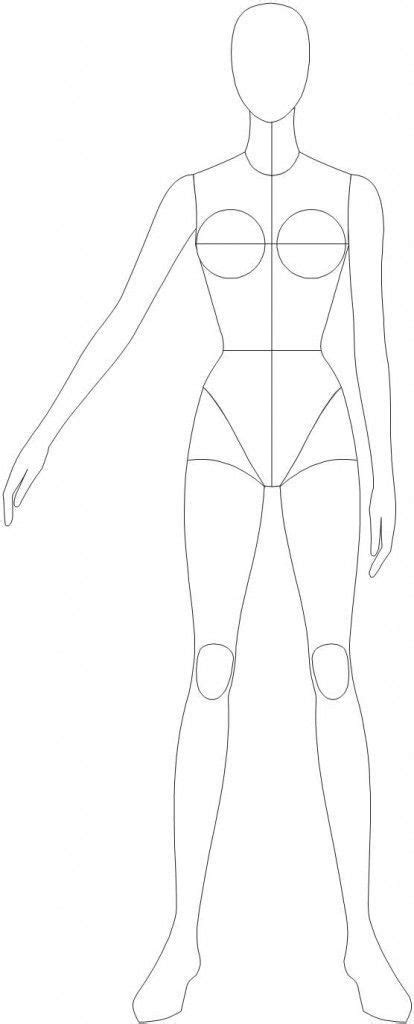 Esboço De Corpo Feminino - Molde De Corpo Feminino
