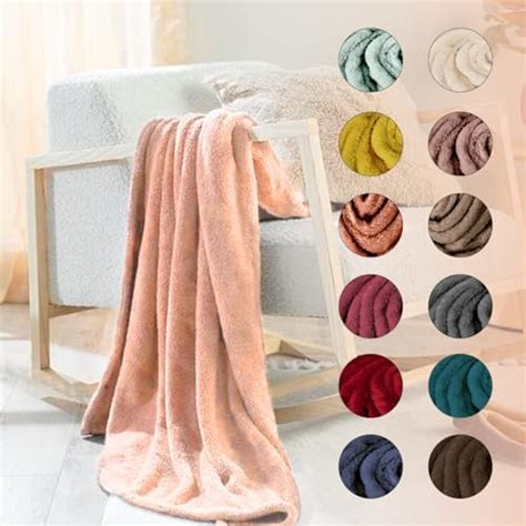 English Home Soft Flannel Fleece Blanket Warm Throw Blanket Cosy Soft