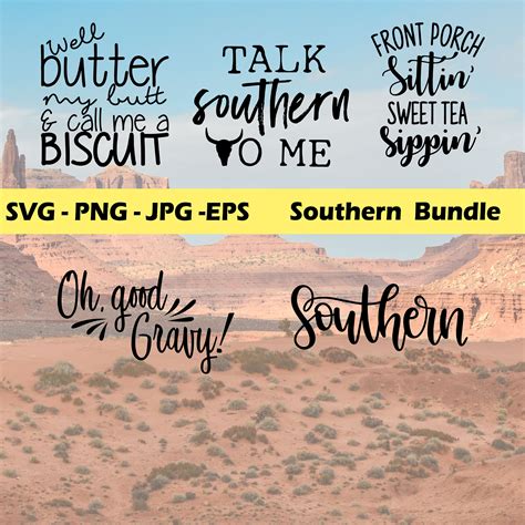 Southern SVG Southern 25 SVG Bundle Southern Silhouette | Etsy