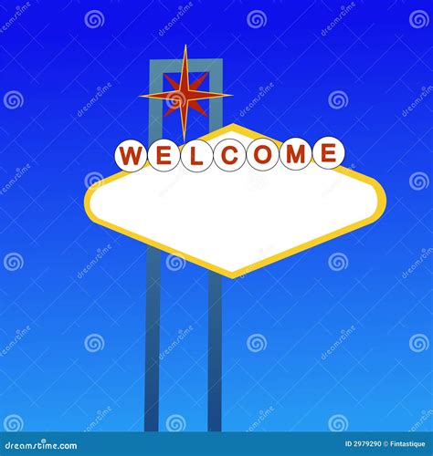 Blank welcome sign stock vector. Illustration of destination - 2979290