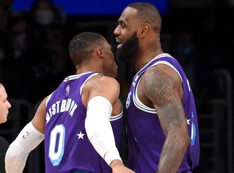 LeBron James Russell Westbrook Still Learning Each Other Midway