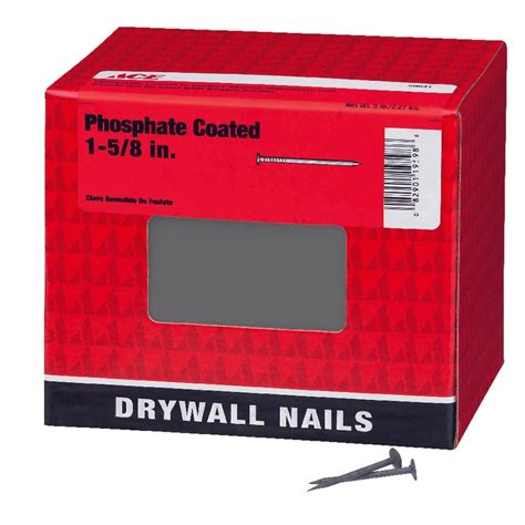Ace 1-5/8 in. Drywall Phosphate-Coated Steel Nail Cupped Head 5 lb – PROARB