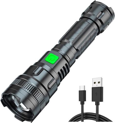 Wowlite Rechargeable Torch Usb Torches Led Super Bright Flashlight