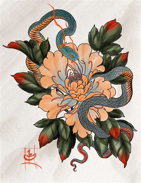 Snake And Peony River Valley Printing Co