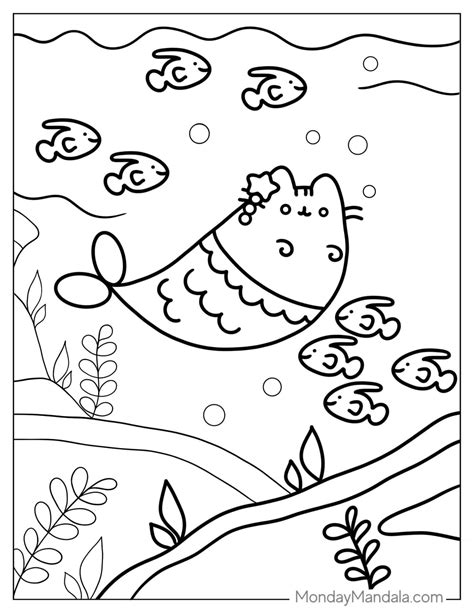 48 Pusheen Coloring Pages Free Pdf Printables