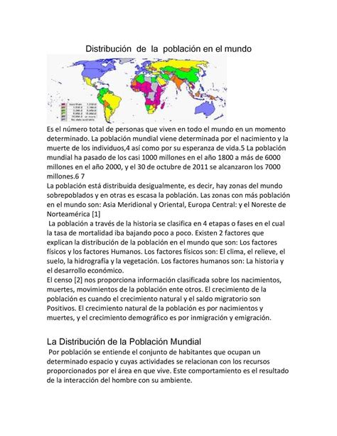 Calaméo Distribución De La Población En El Mundo