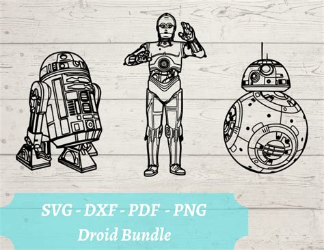 Star Wars Droid Bundle Svg File Star Wars Droid Download Etsy