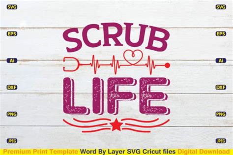 Scrub Life Svg Graphic By Craftart24 · Creative Fabrica