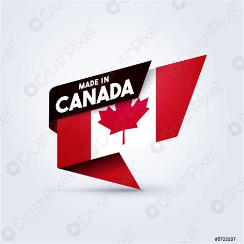 Vector Illustration Made In Canada Flag Stock Vector 5723207 Crushpixel