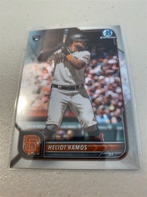 2022 BOWMAN CHROME RC HELIOT RAMOS SAN FRANCISCO GIANTS ROOKIE EBay