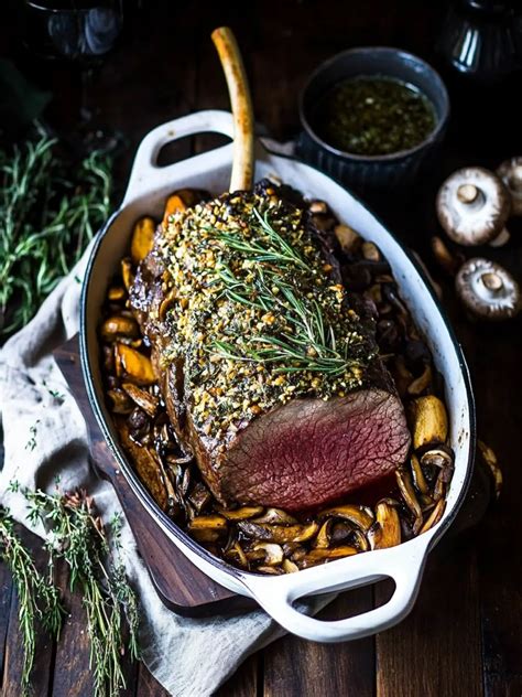 Ultimate Rib Eye Beef Roast with Wild Mushrooms for Comfort