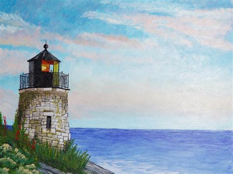 Rhode Island Lighthouse Painting By Pamela Anderson Fine Art America