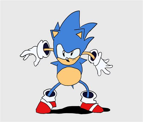 Sonic from the Sonic CD Intro Animation by iDistantEcho on DeviantArt