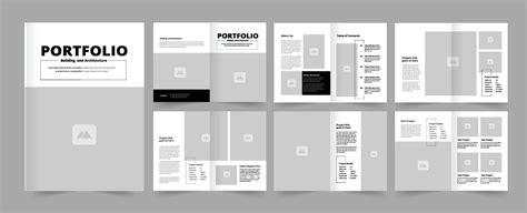 Modern Portfolio Design 27513870 Vector Art At Vecteezy