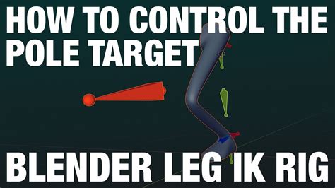 How To Control The Pole Target Blender Ik Leg Rig Tutorial Youtube