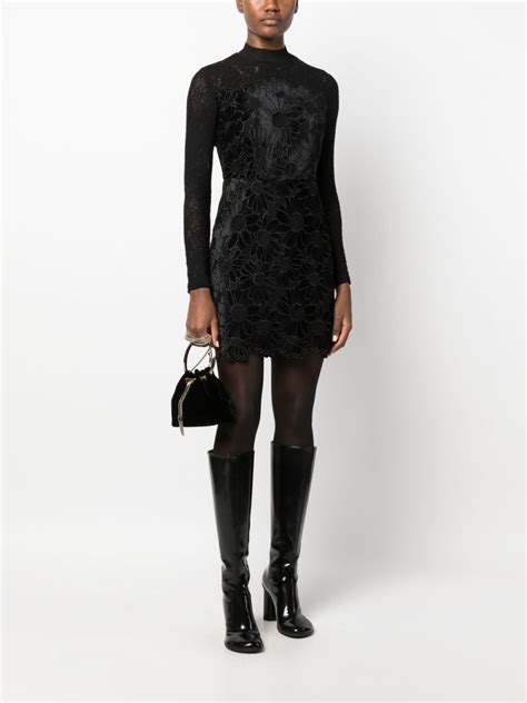 SANDRO Floral Lace Minidress Farfetch