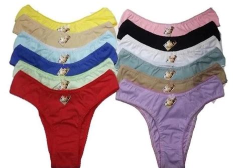 Kit Calcinhas Tanga Em Algod O Adulto Lisa E Estampada Tam P Dani Lingerie Calcinha