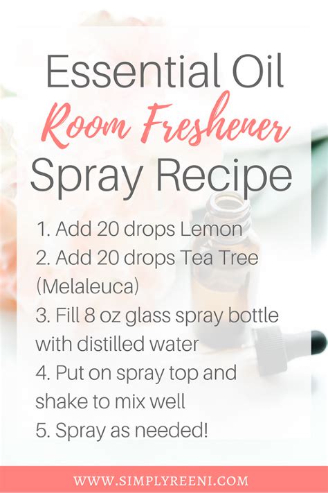 Top Diy Essential Oil Room Spray Recipes Simply Reeni