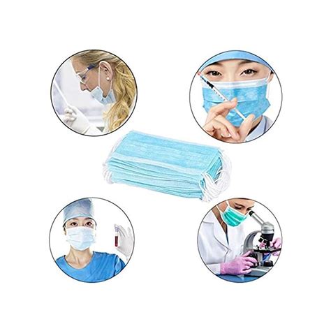 100Pcs Disposable 3 Layer Masks Anti Dust Breathable Disposable