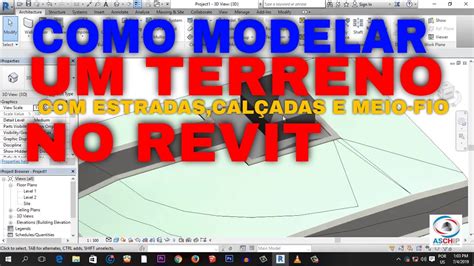 Como Modelar Um Terreno No Revit Estradas Cal Adas Meio Fio