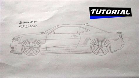 Como Desenhar Um Camaro - Como Desenhar Um Camaro Ss Passo A Passo Marcus Barbosa Auto Art