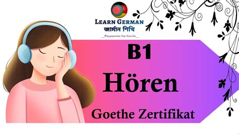 Video 3 Goethe Zertifikat B1 Hören Modelltest mit Lösung am Ende