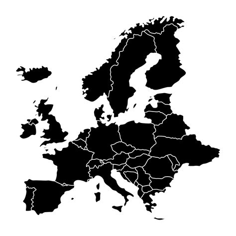 20 best black and white printable europe map pdf for free at – Artofit