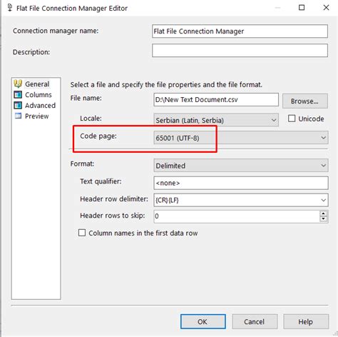 How To Generate The UTF 8 Output Csv File Through SSIS Stack Overflow